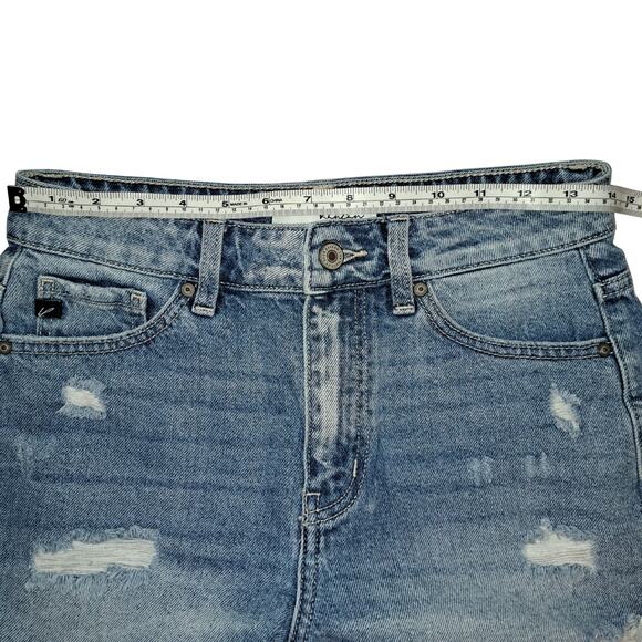 Kancan Shorts Womens Size S Blue Distressed Cowgirl Beachy Preppy Cleangirl - Picture 10 of 10